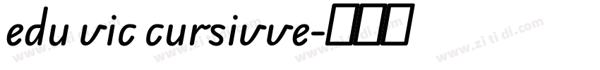 edu vic cursivve字体转换